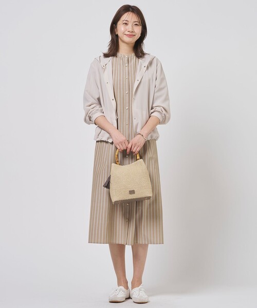 J.PRESS（J.プレス） ワンピース TC ハイカウントストライプ シャツ