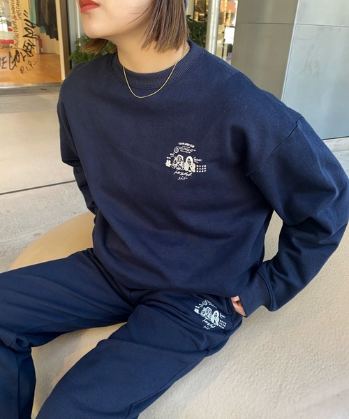 「WHO'S WHO gallery」 「SLOPPY」スウェットカットソー FREE ライトグレー レディース_画像2