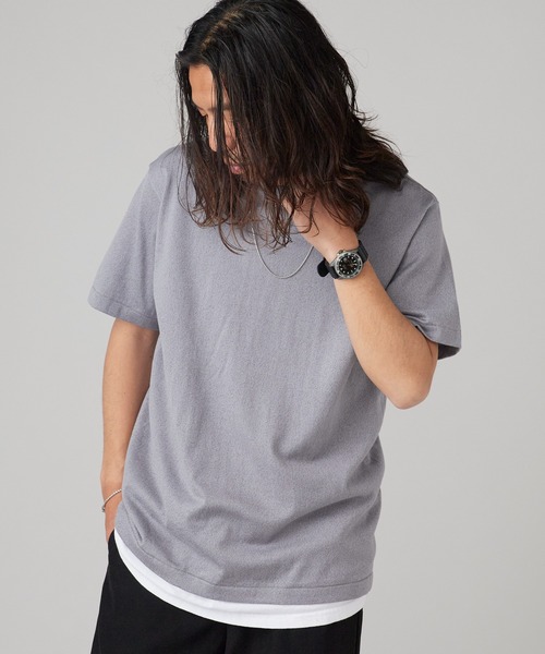 Hanes（ヘインズ） tシャツ T-SHIRTS KURO/MOKU クルーネック 半袖T