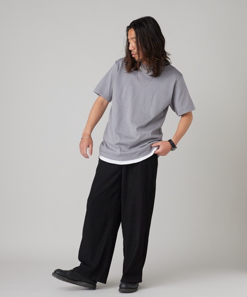 Hanes（ヘインズ） tシャツ T-SHIRTS KURO/MOKU クルーネック 半袖T