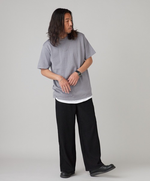 Hanes（ヘインズ） tシャツ T-SHIRTS KURO/MOKU クルーネック 半袖T