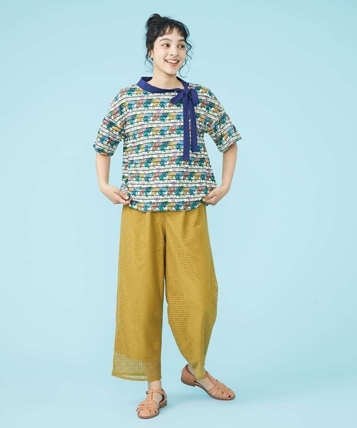 「Jocomomola」 半袖カットソー 40 ピンク レディース_画像7