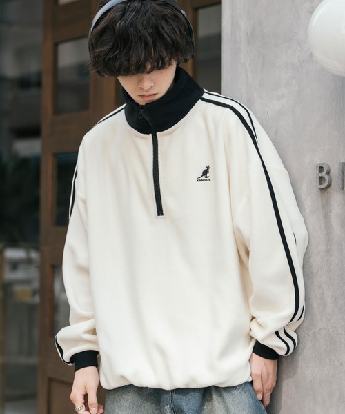 「KANGOL」 長袖Tシャツ「rocky monroeコラボ」 M ネイビー メンズ_画像4