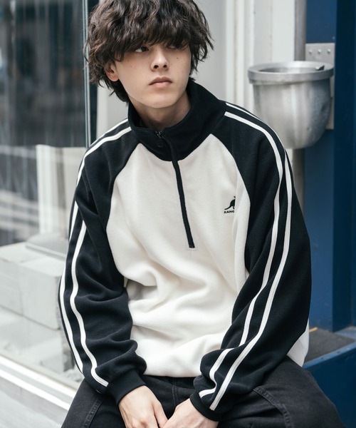「KANGOL」 長袖Tシャツ「rocky monroeコラボ」 M ネイビー メンズ_画像7