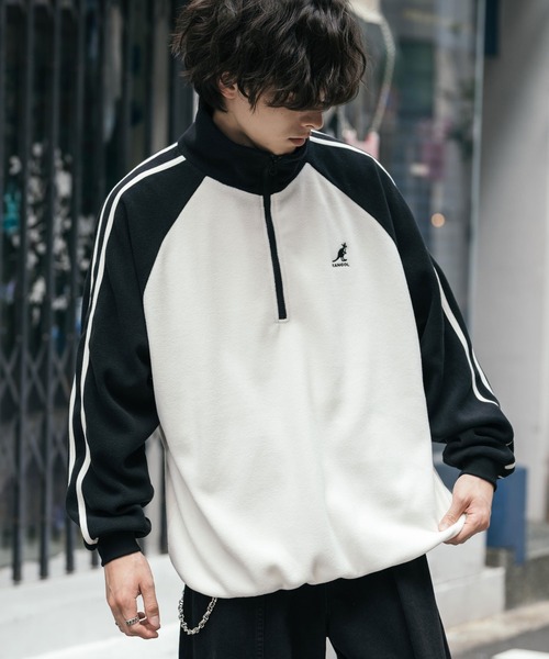 「KANGOL」 長袖Tシャツ「rocky monroeコラボ」 M ネイビー メンズ_画像8