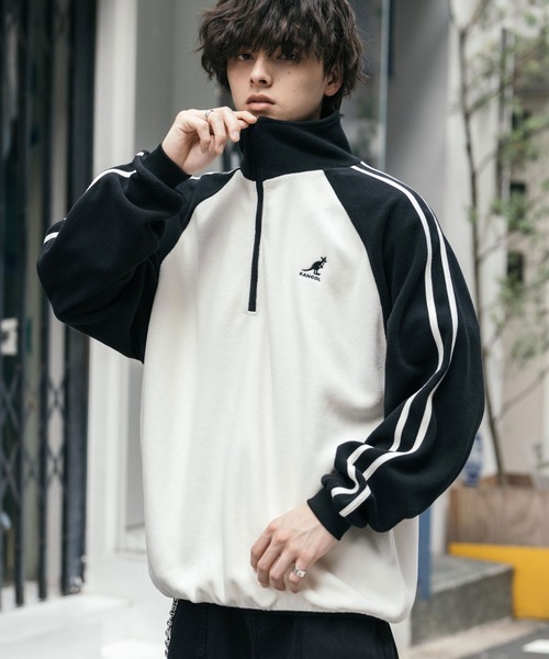 「KANGOL」 長袖Tシャツ「rocky monroeコラボ」 M ネイビー メンズ_画像9