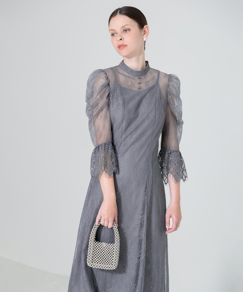 「Leja」 7分袖ワンピース SMALL ブルー レディースの画像