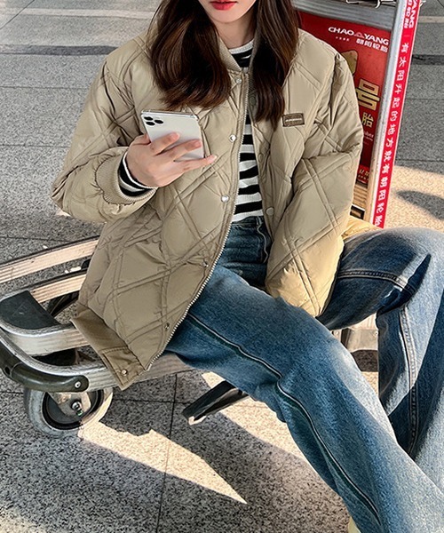 「c.u.l」 ノーカラージャケット L アイボリー レディース_画像9