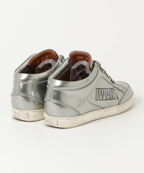 「JIMMY CHOO」 ローカットスニーカー 35.5 シルバー レディースの画像