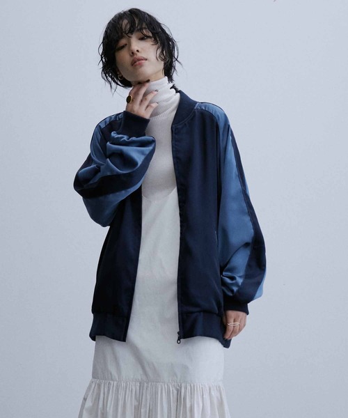 ADAM ET ROPE'（アダムエロペ） スカジャン M ネイビー メンズ