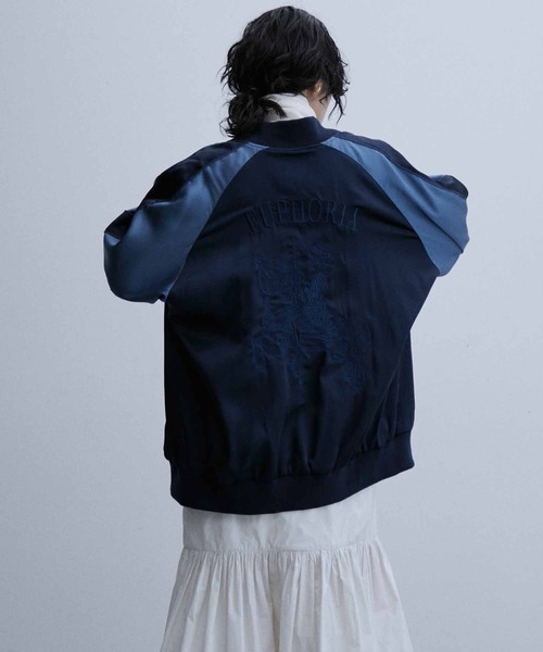ADAM ET ROPE'（アダムエロペ） スカジャン M ネイビー メンズ