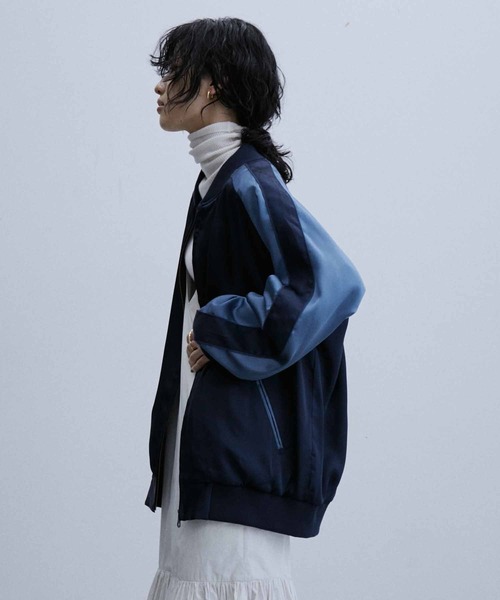 「ADAM ET ROPE'」 スカジャン M ネイビー メンズ_6