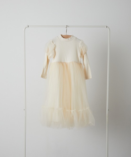 「riziere」 「KIDS」7分袖ワンピース 140 ブラック キッズ_画像2