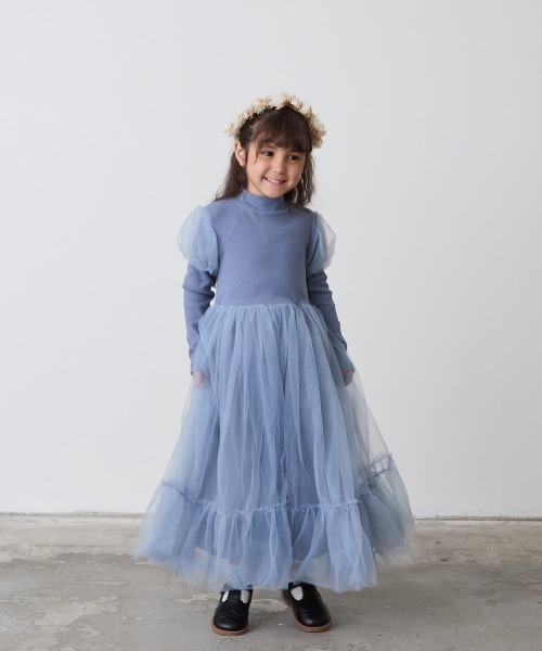 「riziere」 「KIDS」7分袖ワンピース 140 ブラック キッズ_画像9