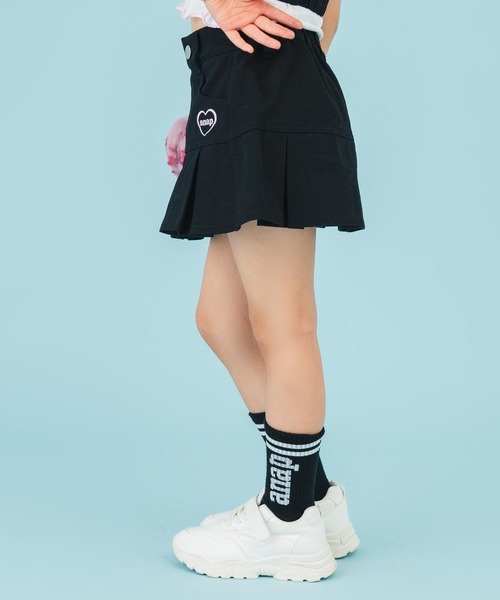 ANAP kids（アナップキッズ） スカート チャーム付 ハーフプリーツ