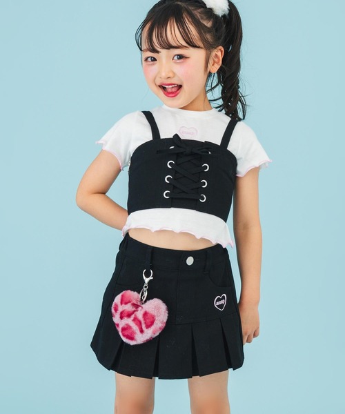 ANAP kids（アナップキッズ） スカート チャーム付 ハーフプリーツ