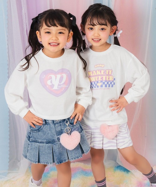 超美品⭐️BAPE KIDS キッズ Tシャツ スカート セット120cm正規品 ANAP kids（アナップキッズ） スカート チャーム付 ハーフプリーツ
