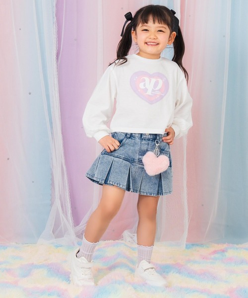 ANAP kids（アナップキッズ） スカート チャーム付 ハーフプリーツ