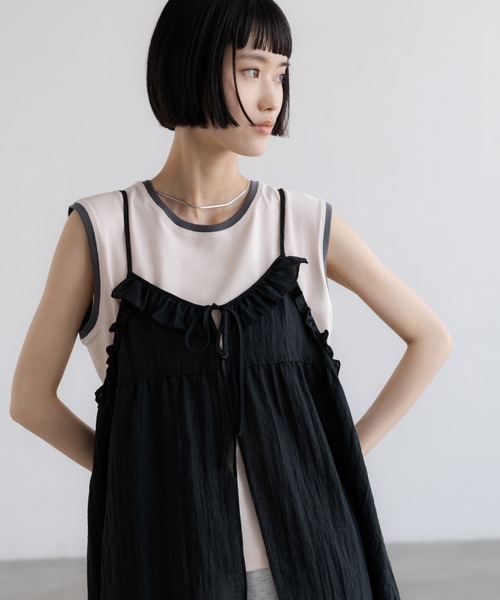 LOWRYS FARM（ローリーズファーム） キャミソール フリルチュニック