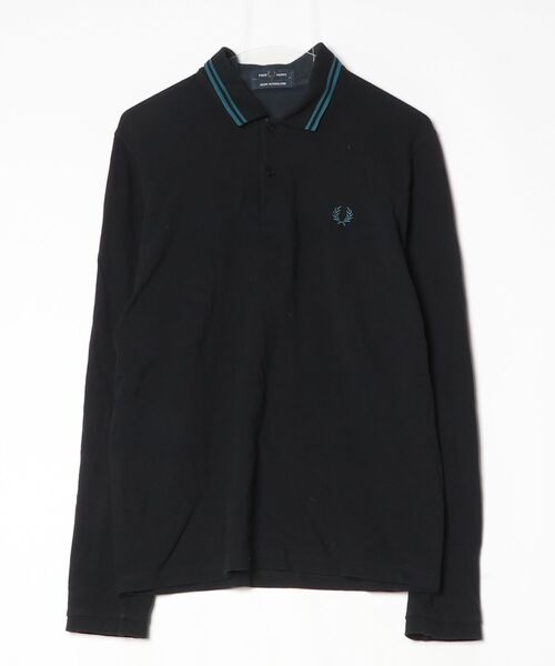 「FRED PERRY」 長袖ポロシャツ 40 スミクロ メンズ