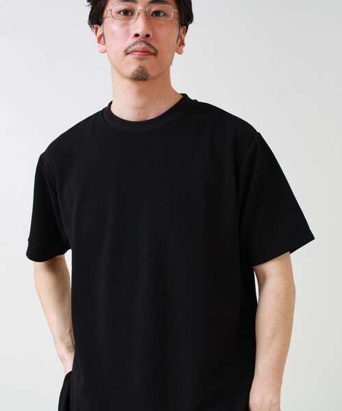 GLOSTER（グロスター） tシャツ 「立体感素材」フクレジャガード 半袖T