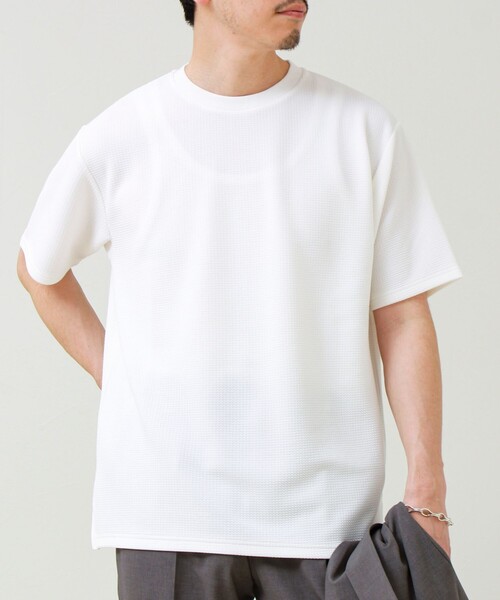 【50%オフ】新品 PGG TEXBRID ジャガード Tシャツ サイズ１ GLOSTER（グロスター） tシャツ 「立体感素材」フクレジャガード 半袖T