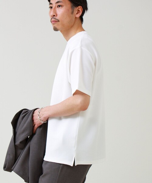 GLOSTER(グロスター) tシャツ 「立体感素材」フクレジャガード 半袖T GLOSTER(グロスター) tシャツ 「立体感素材」フクレジャガード 半袖T