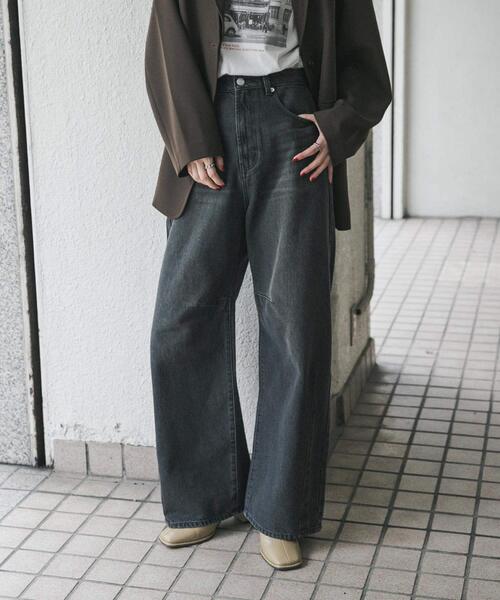 「SENSE OF PLACE by URBAN RESEARCH」 デニムパンツ MEDIUM ブルー レディース_画像3