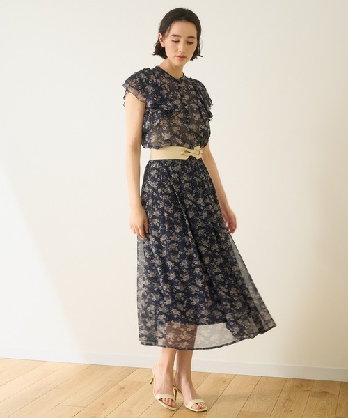 ANAYI（アナイ） ノースリーブブラウス 38 グリーン レディース