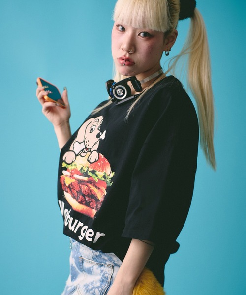 「GALFY」 半袖Tシャツ L イエロー メンズ_画像9