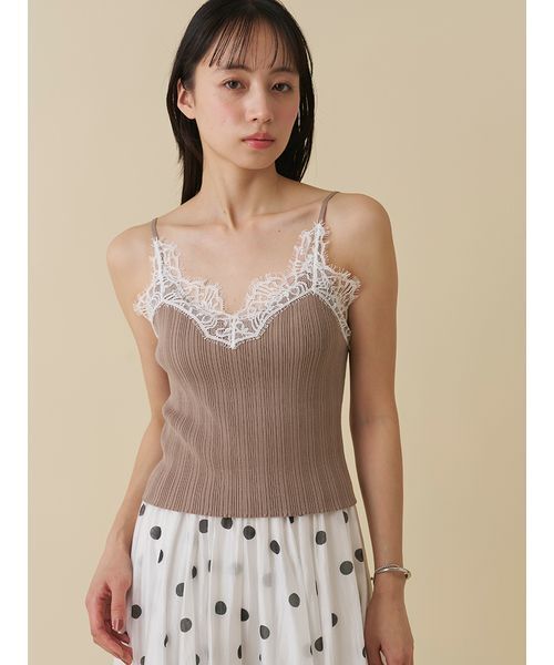 SNIDEL（スナイデル） ニット セーター レーストリムニット