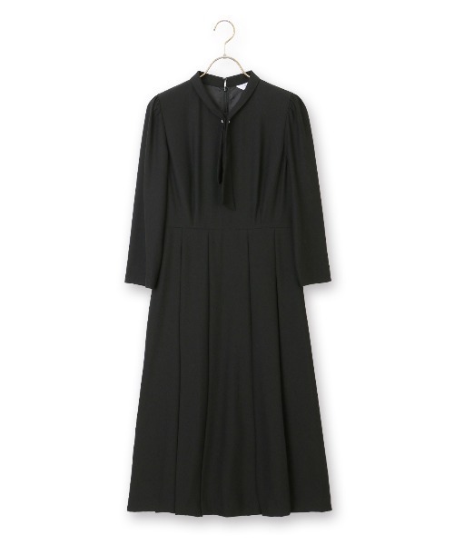 「AOYAMA」 「AnchorWoman」7分袖ワンピース LL ネイビー レディース_画像2