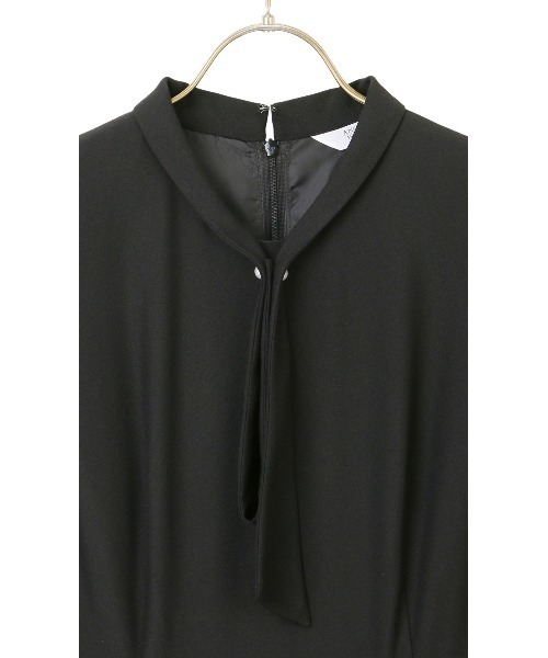「AOYAMA」 「AnchorWoman」7分袖ワンピース LL ネイビー レディース_画像4