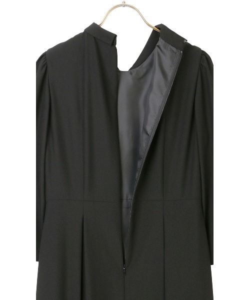 「AOYAMA」 「AnchorWoman」7分袖ワンピース LL ネイビー レディース_画像6