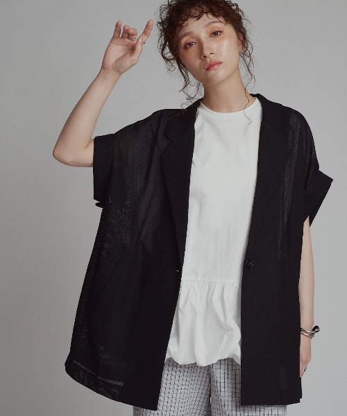 ジャケット テーラードジャケット エアリーメッシュテーラードジャケット / Airy Mesh Tailored Jacket レディース