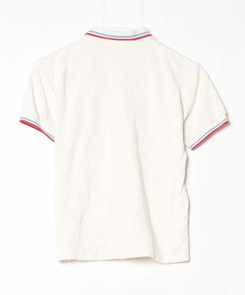 「FRED PERRY」 半袖ポロシャツ M ベージュ レディース_画像2