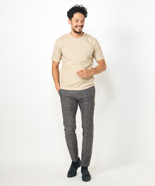 「MEN'S BIGI」 半袖Tシャツ 03 ベージュ メンズ_画像4