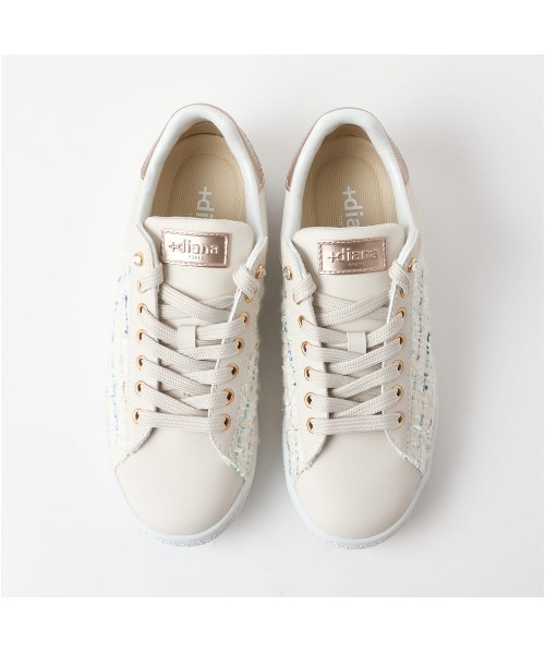 「+diana」 ローカットスニーカー 23.5cm アイボリー レディース_画像6