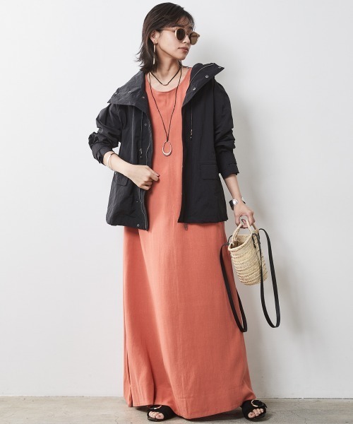 「CHIC STYLE」 半袖ワンピース 4L ブラック レディース_画像6