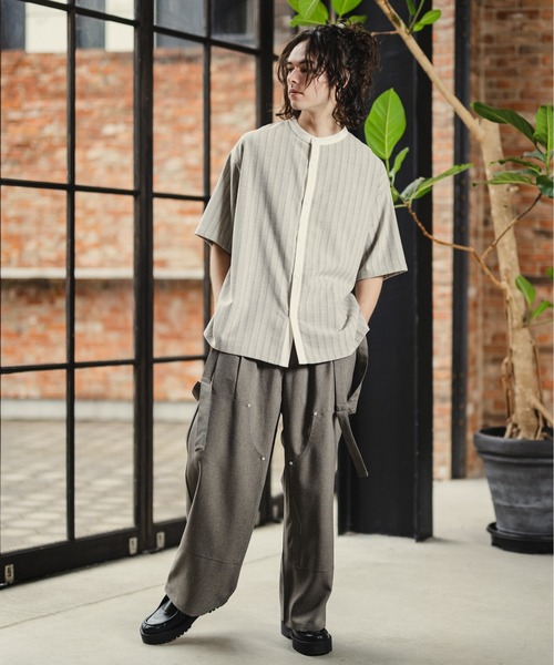 「Casper John」 スラックス MEDIUM ブラック メンズ_画像3