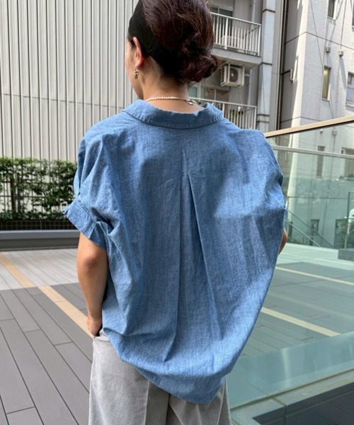 「Scrap Book」 ノースリーブブラウス FREE ブルー レディース_画像9
