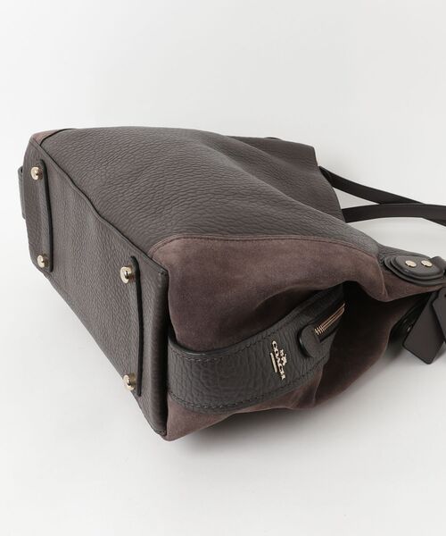 王*子様 COACH レザー ハンドバッグ ダークブラウン COACH（コーチ） ハンドバッグ - ブラウン レディース : ZOZOTOWN
