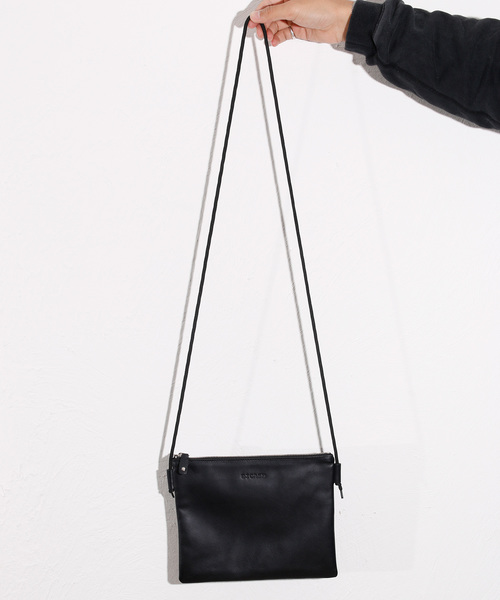【セール】BICASH レザーショルダーバッグ 牛革サコッシュ BICASH ショルダーバッグ ビカーシ / ユニセックスレザー