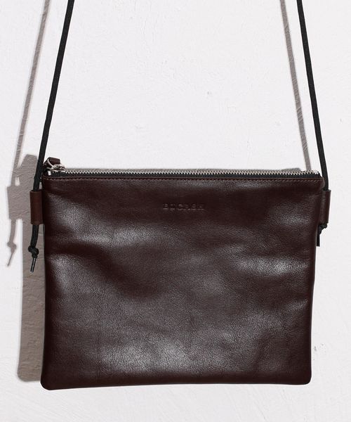 【セール】BICASH レザーショルダーバッグ 牛革サコッシュ BICASH ビカーシ / レザーショルダーバッグ 牛革サコッシュ
