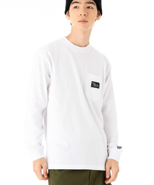 ニューエラ tシャツ オンスポッツ別注 ニューエラ Tシャツ 長袖 ポケット BLACK PATCH NEW ERA ロンT メンズ レディース ニューエラ tシャツ オンスポッツ別注 ニューエラ Tシャツ 長袖 ポケット BLACK PATCH NEW ERA ロンT メンズ レディース