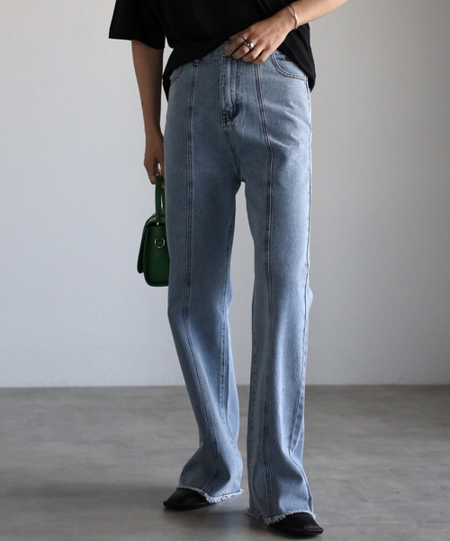 ap retro ジーンズ デニム デニムパンツ キリカエセミフレア