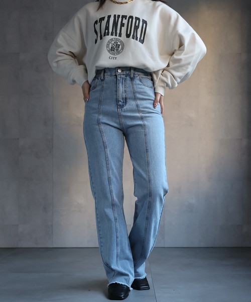 ap retro ジーンズ デニム デニムパンツ キリカエセミフレア