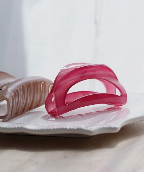 ANEMONE ヘアクリップ フランス製ハーフムーンバンス : ZOZOTOWN