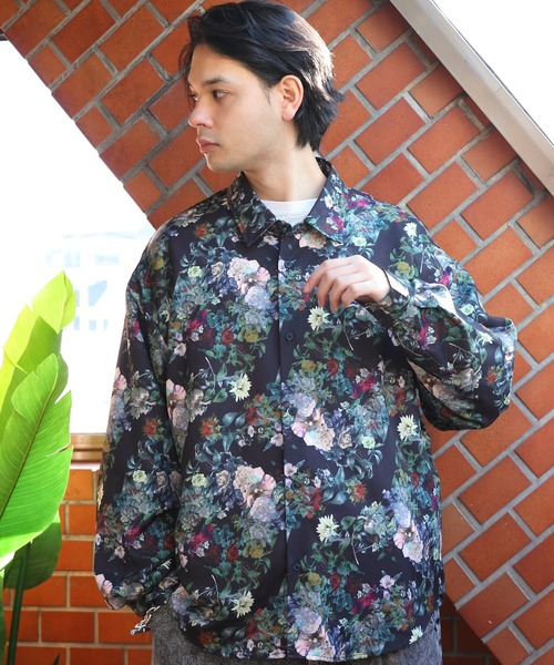 8 シャツ 総柄とろみシャツ メンズ レディース : ZOZOTOWN Yahoo!店