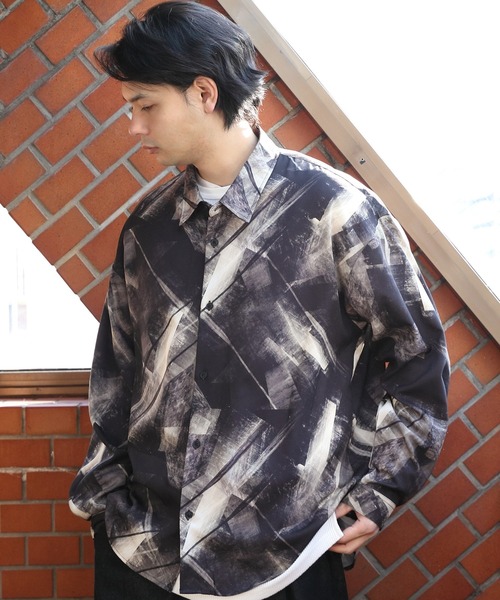 8 シャツ 総柄とろみシャツ メンズ レディース : ZOZOTOWN Yahoo!店